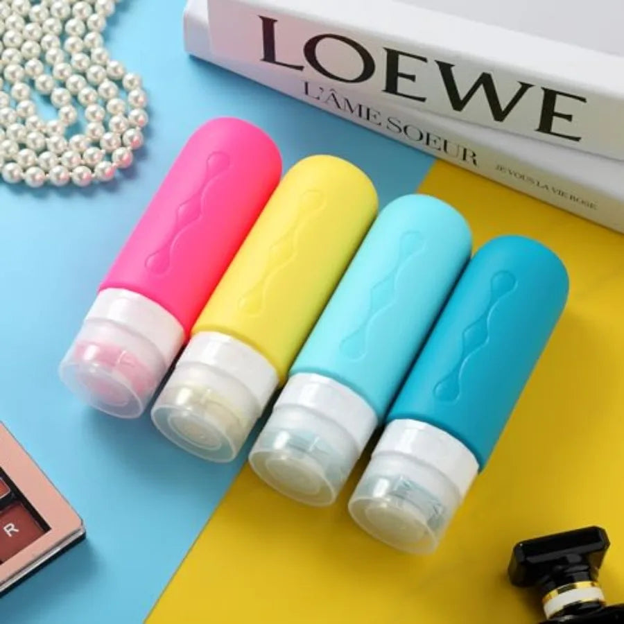 Travel Bottles for Toiletries, Tsa Approved Travel Size Containers with Clear Bag, BPA Free Leak Proof Travel Tubs Refillable L