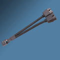 Motherboard USB2.0 9-pin To Dual 9-pin One-to-two 9PIN To Dual 9USB Shielded Wire Mesh Black And White