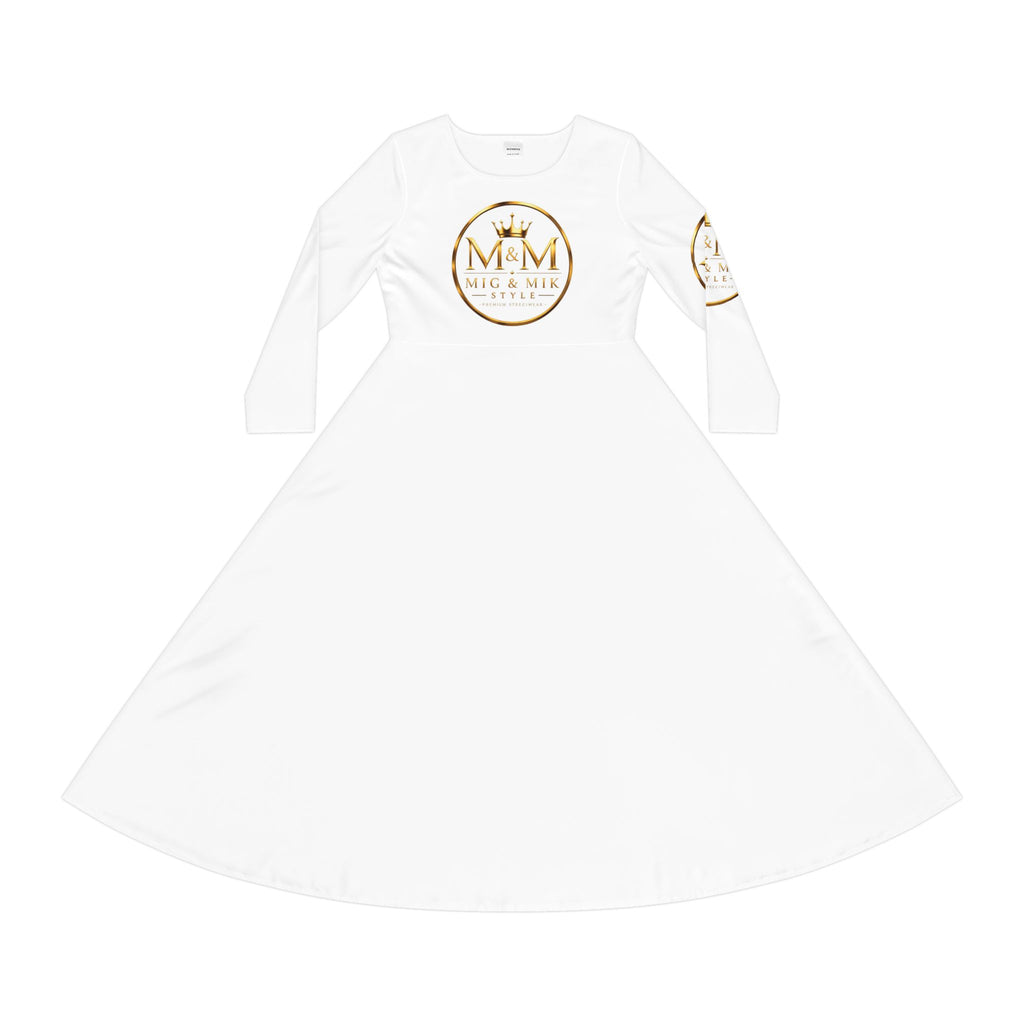 MIG & MIK STYLE Women’s Luxury Long Sleeve Dance Dress