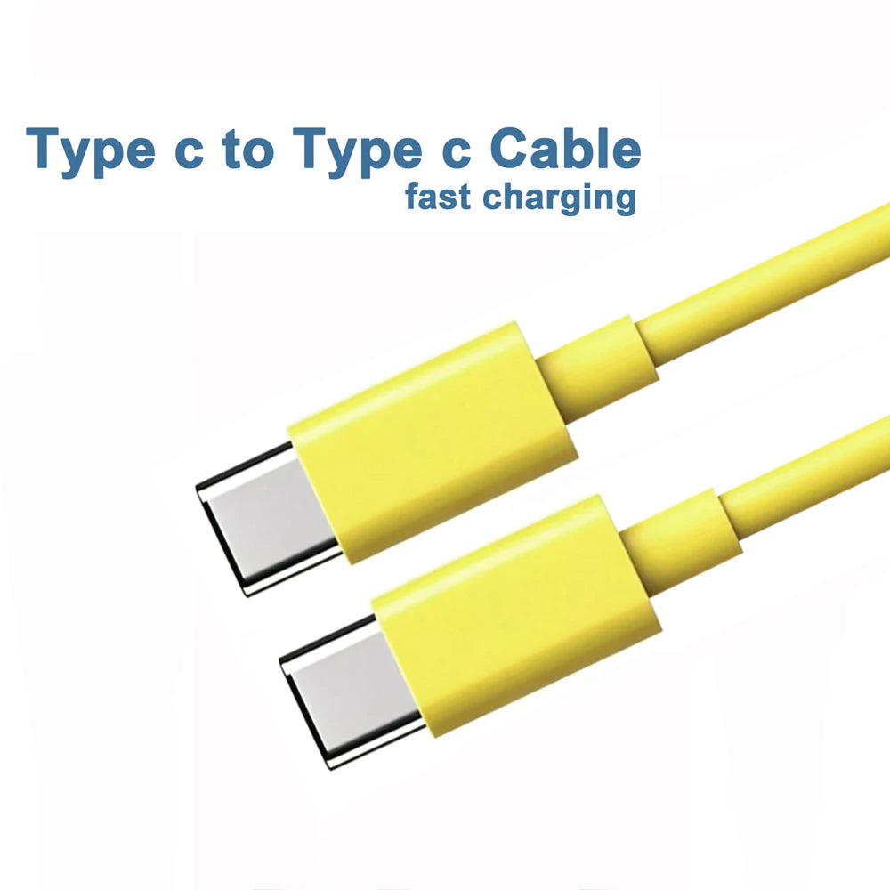 PD 60W USB C to USB Type C Cable Fast Charge Data Cable For Iphone 15 15Pro Huawei Samsung Xiaomi Data Line Black White 1M 2M 3M