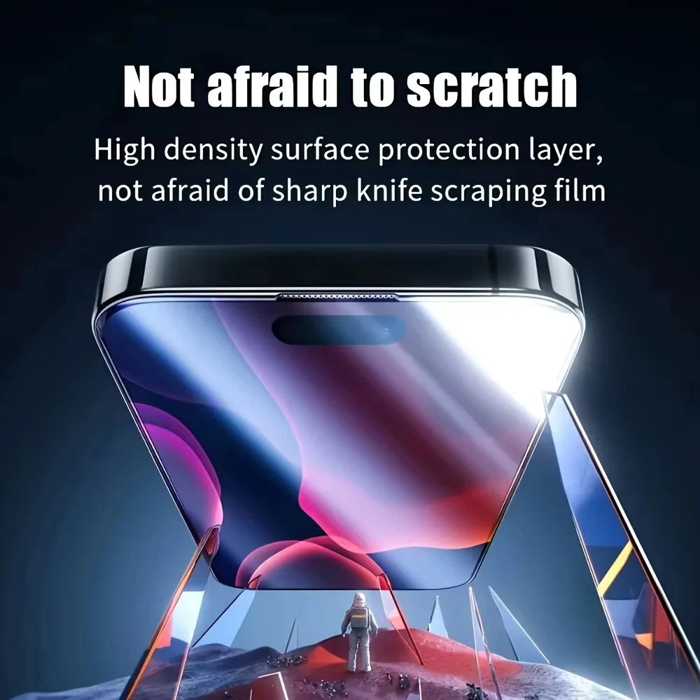 1-5Pcs Dust Free Easy Installation Screen Protector For iPhone 17 16 15 14 11 13 12 15 16 Pro Max Mini XS X XRTempered Glass