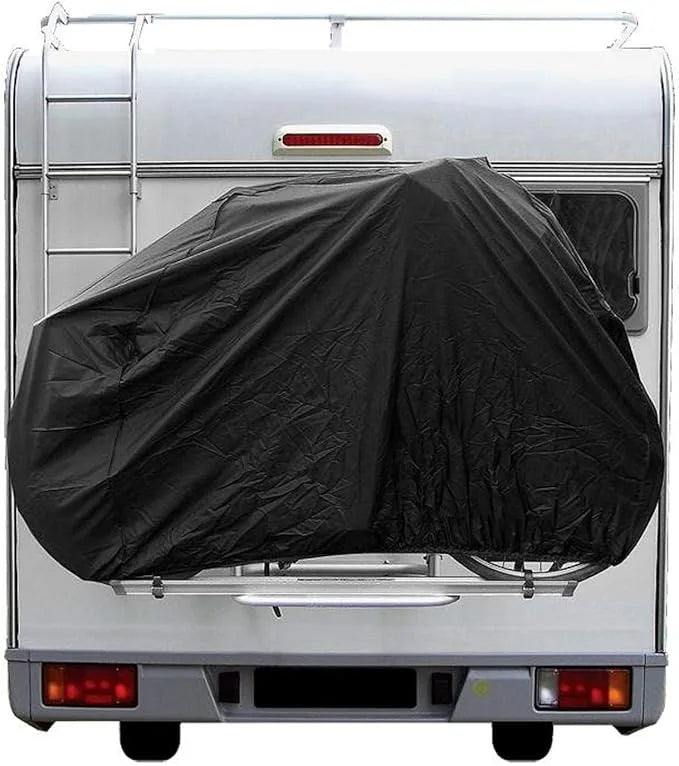 Oxford Cloth Camping Bicycle Cover For Caravan Rear Mount Dustproof Cover For 1 Or 2 Bikes Motorhomes Accessories For Caravans