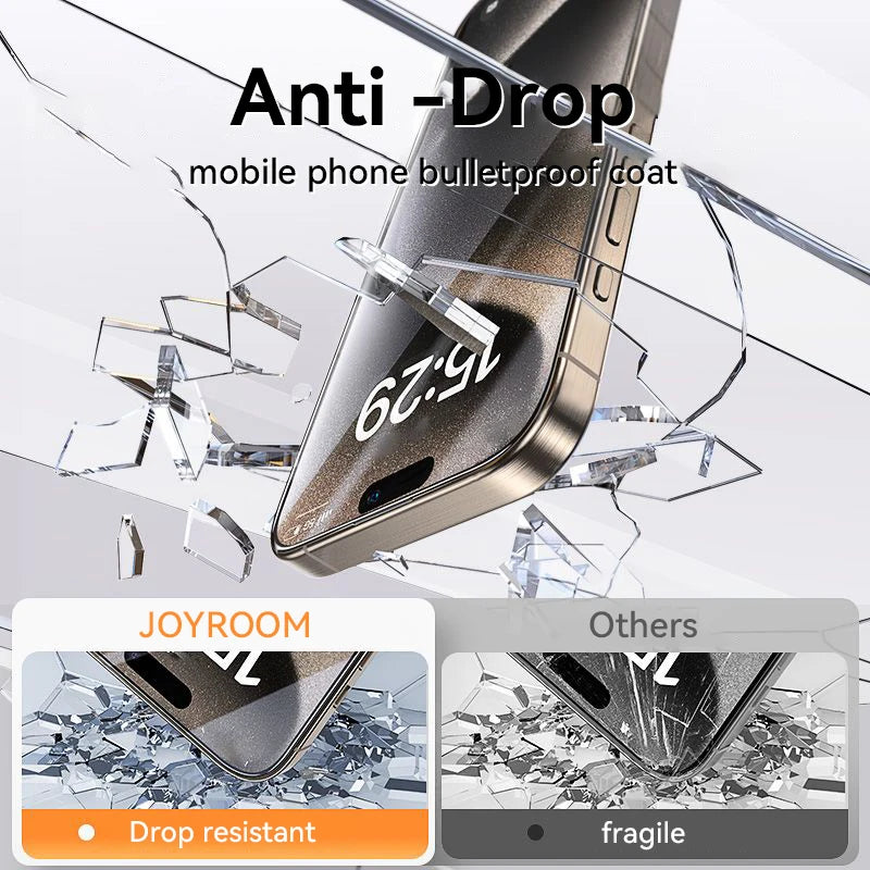 Joyroom 3/2/1PCS HD Glass For iPhone 17 16 15 Pro Max Screen Protector Full Screen Tempered Glass Protection For iPhone 17 16 15