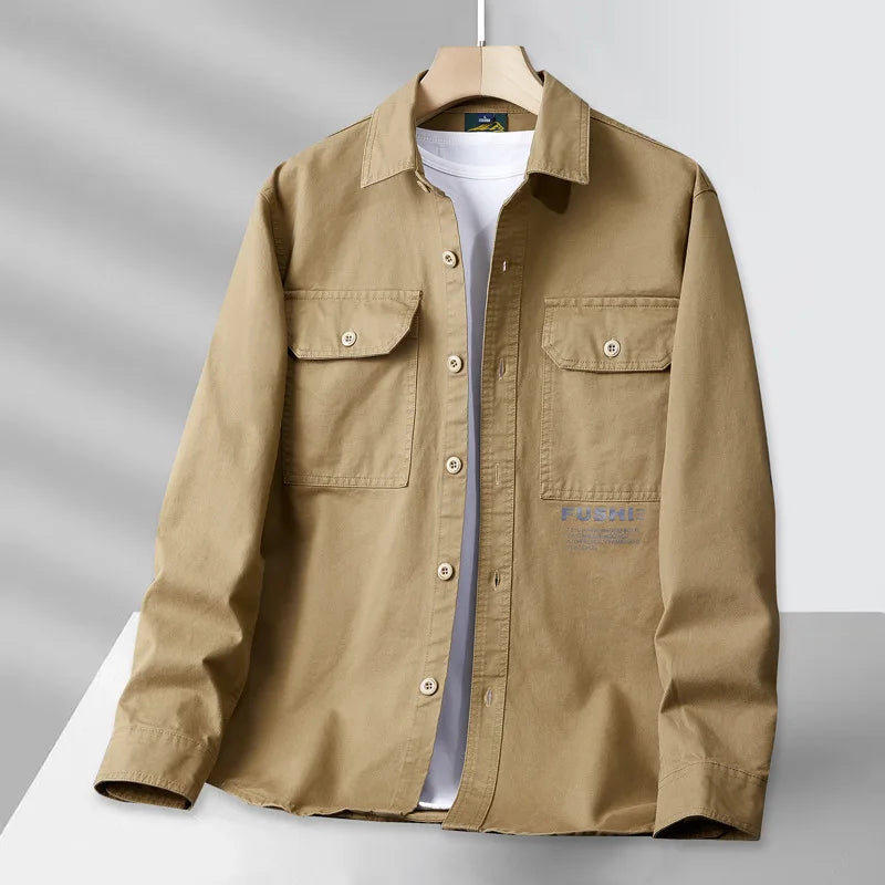 Men's Utility Casual Long Sleeve Shirt — MIG & MIK STYLE™