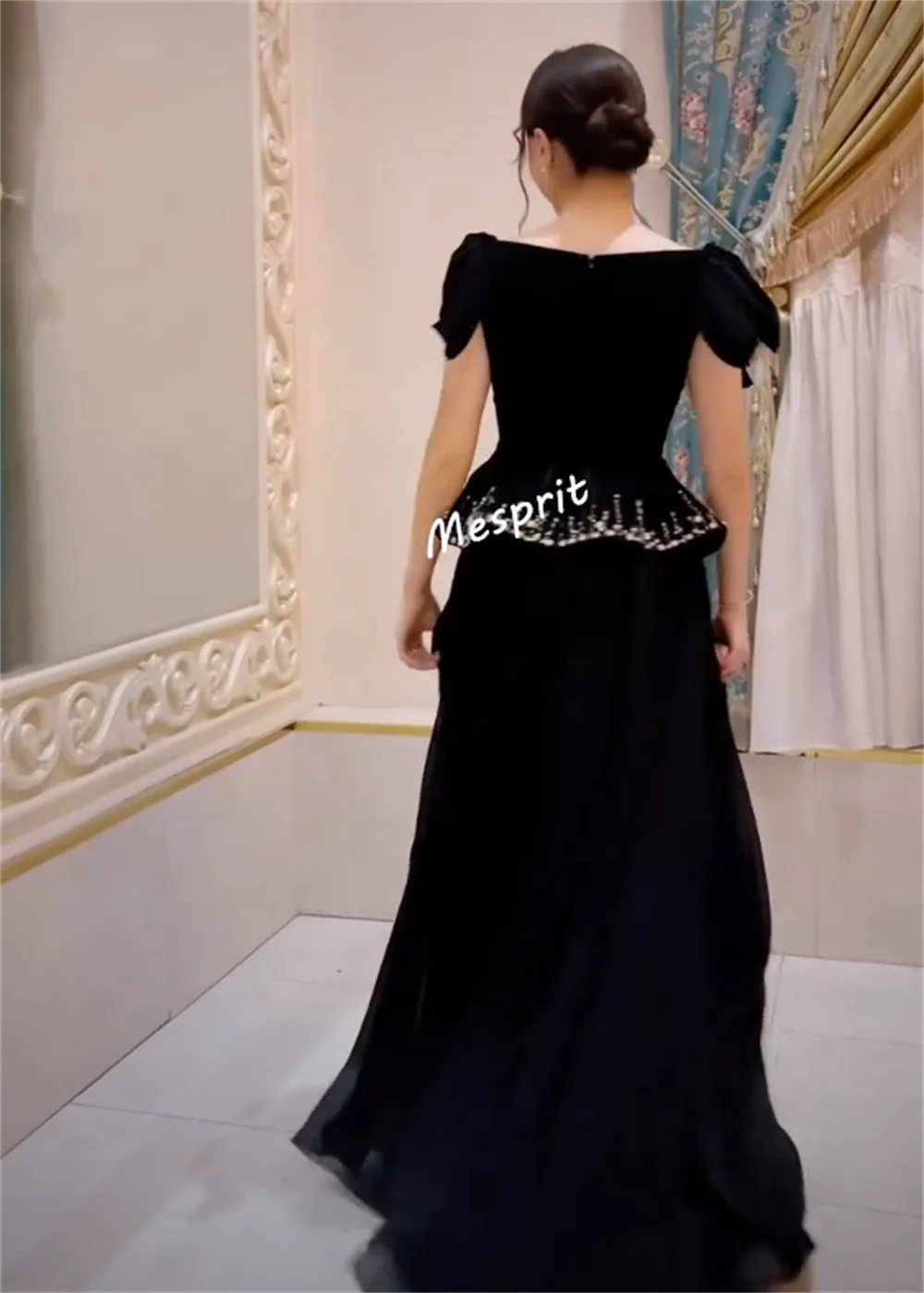 Customized O-Neck Sequined A-line Long Dresses Bespoke Occasion Homecoming Party Gown Women's Evening High Quality Sparkle