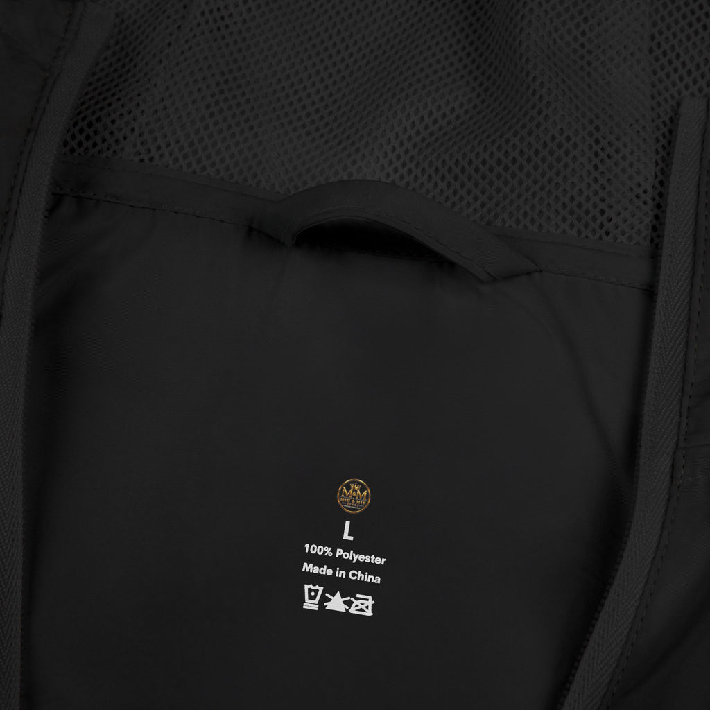 Crown Logo Windbreaker Jacket — White Luxury Monogram Shell