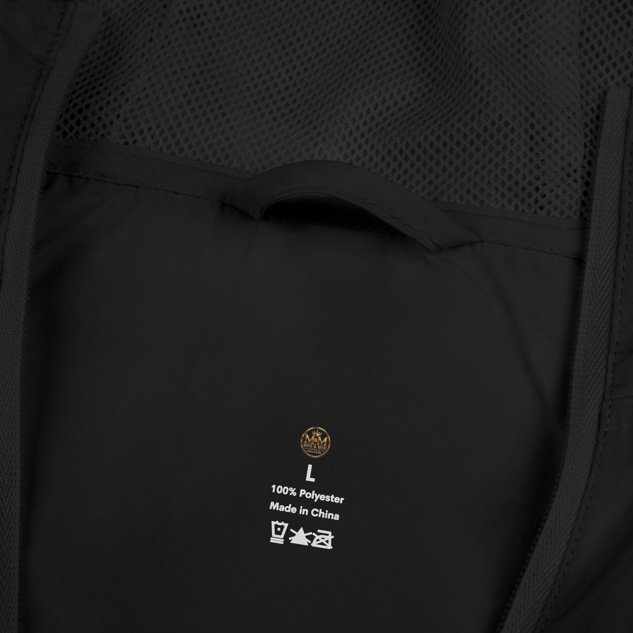 Crown Logo Windbreaker Jacket — White Luxury Monogram Shell