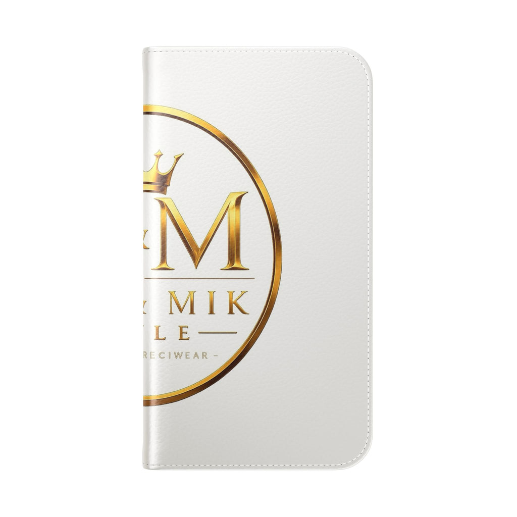 M&M Gold Crest Flip Phone Case — Luxury Wallet Flip Case with Card Slots