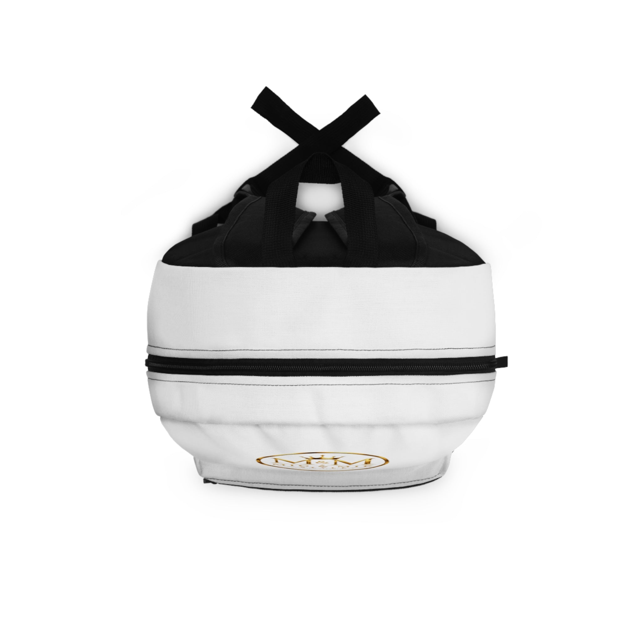 MIG & MIK STYLE Premium Backpack – White & Gold Edition