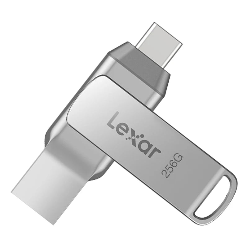 Lexar OTG Dual Type A Type C USB 3.2 Flash Drive Metal Pendrive 128GB 256GB D40T Max 150Mb/s Memory Stick for iPhone 15 16 Disk
