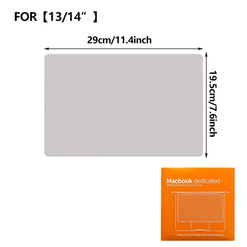 Suitable for MacBook Pro Keyboard Dust Cloth, Air Wiping Cloth, Laptop Computer 13/15/16 Inch Mac Screen Cleaning Cover Cloth