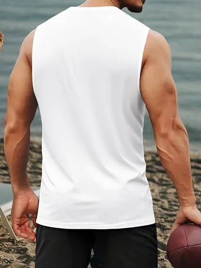 Men's Tank Top Sets 2026 Summer Quick drying sports running sets for men 2 piece set seaside Breathable oversize  beach