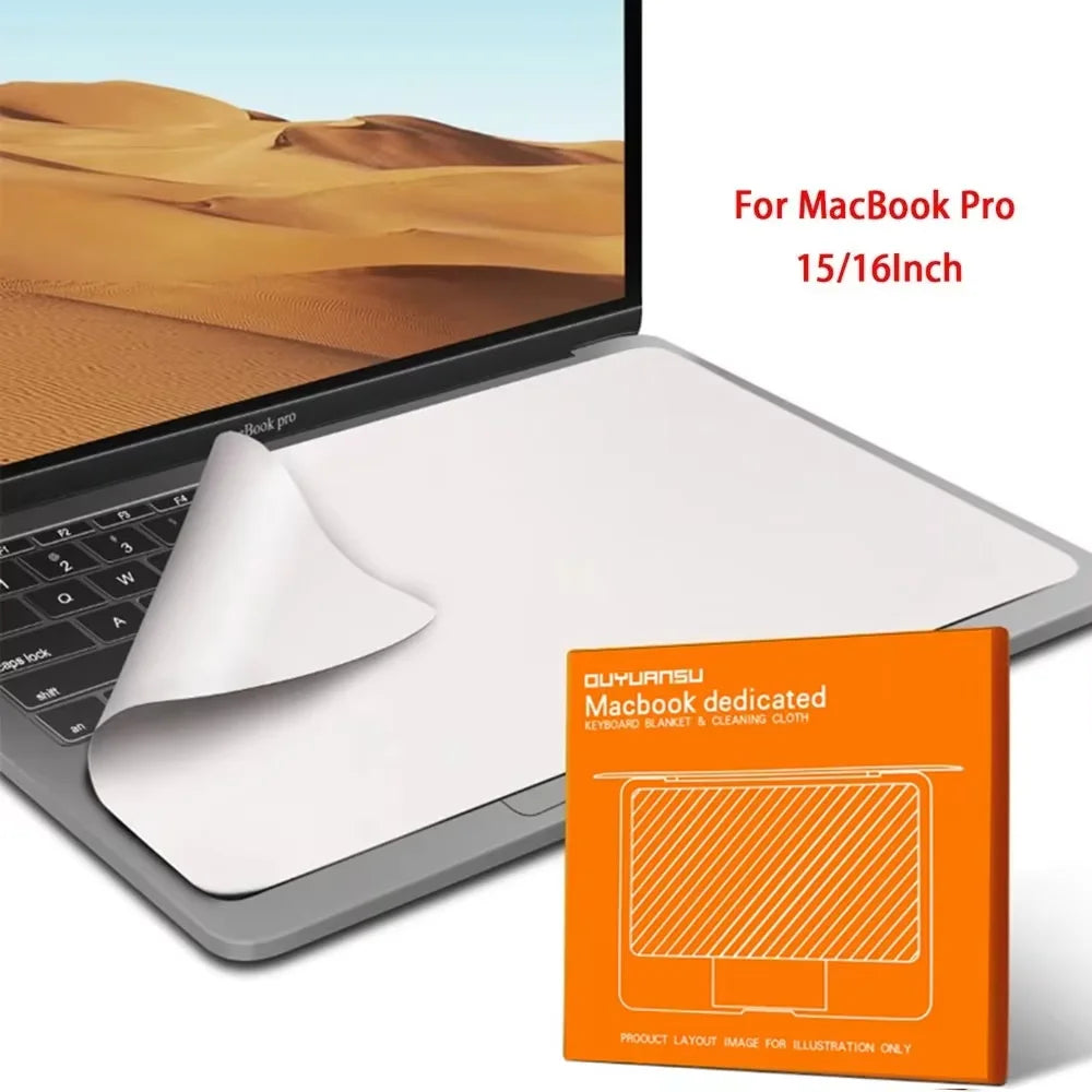 Suitable for MacBook Pro Keyboard Dust Cloth, Air Wiping Cloth, Laptop Computer 13/15/16 Inch Mac Screen Cleaning Cover Cloth