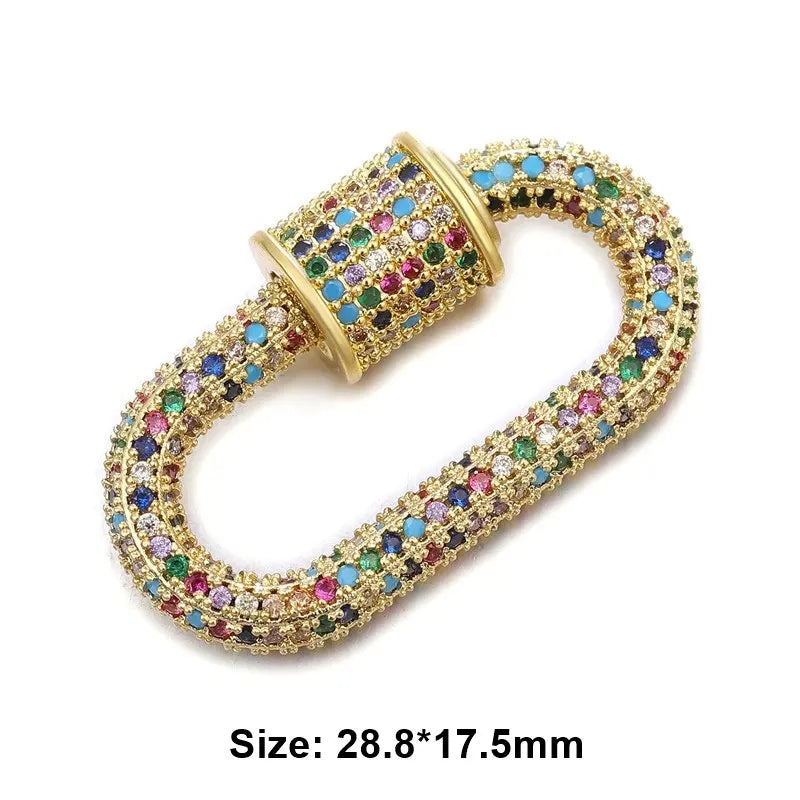 MIG & MIK STYLE™ Luxury Pavé Zircon Carabiner Clasp