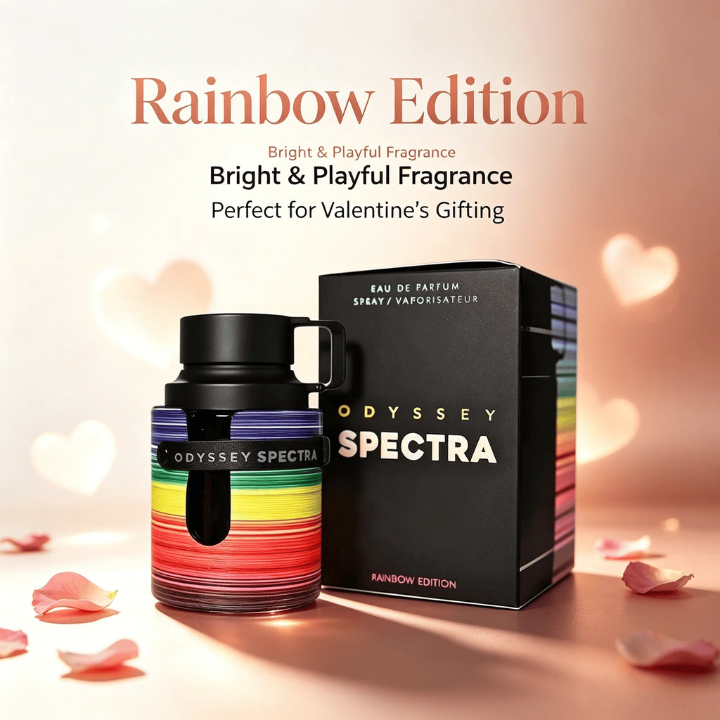 Armaf Odyssey Spectra Rainbow Edition Eau De Parfum 100ml 3.4fl.oz Long Lasting Unisex Perfume Oriental Spicy Scent