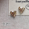 5pcs Crystal Heart-shaped Butterfly Nail Art Charms 3D Diamond Jewelry Parts DIY Manicure Decoation Rhinestones Gems