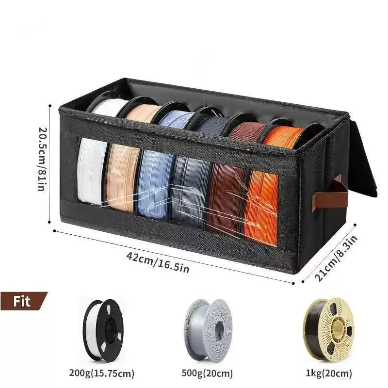 Filament Storage Box - 3D Printer Filament Storage Containers 3D Printing Accessories Holder Rack For Home, Office Workshop