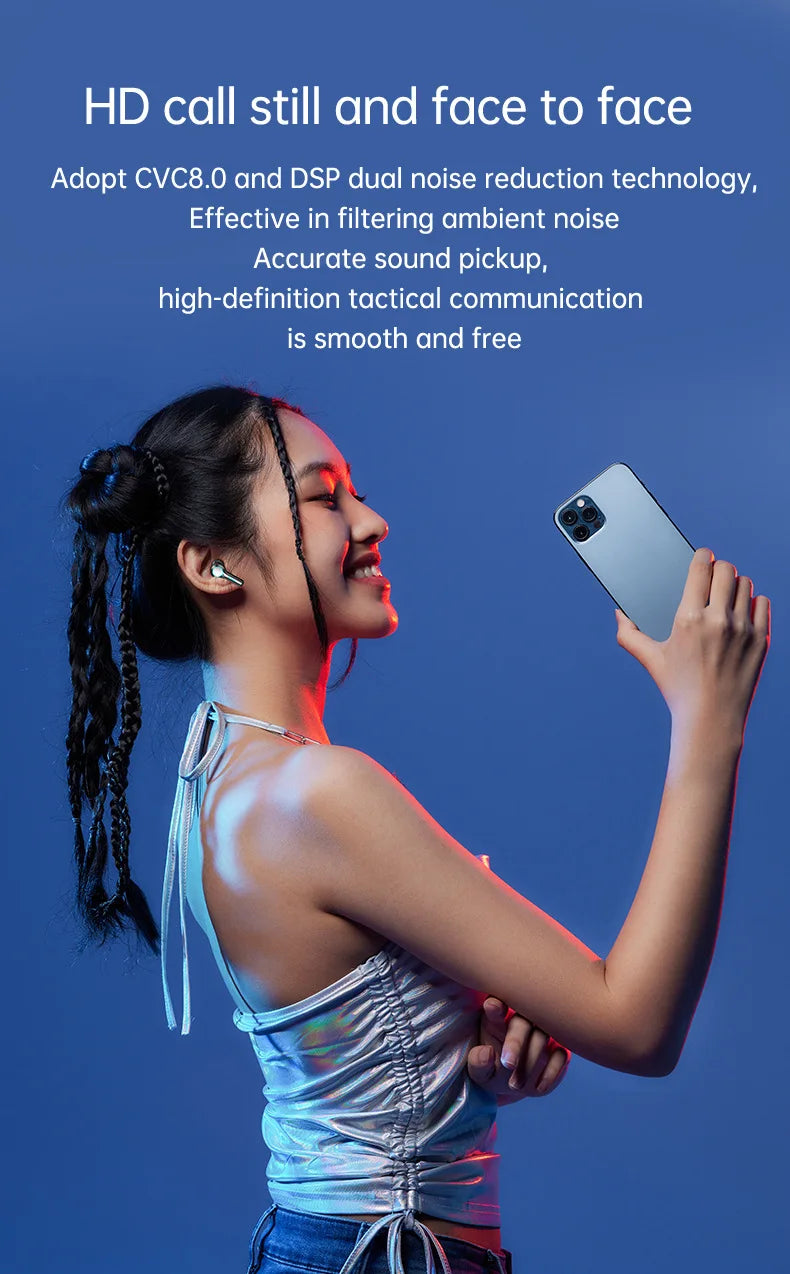for Samsung Galaxy S24 Ultra S23 S25+ TWS Bluetooth Headphones With  Wireless Earphone 9D Stereo Sports Four Earbuds Headsets