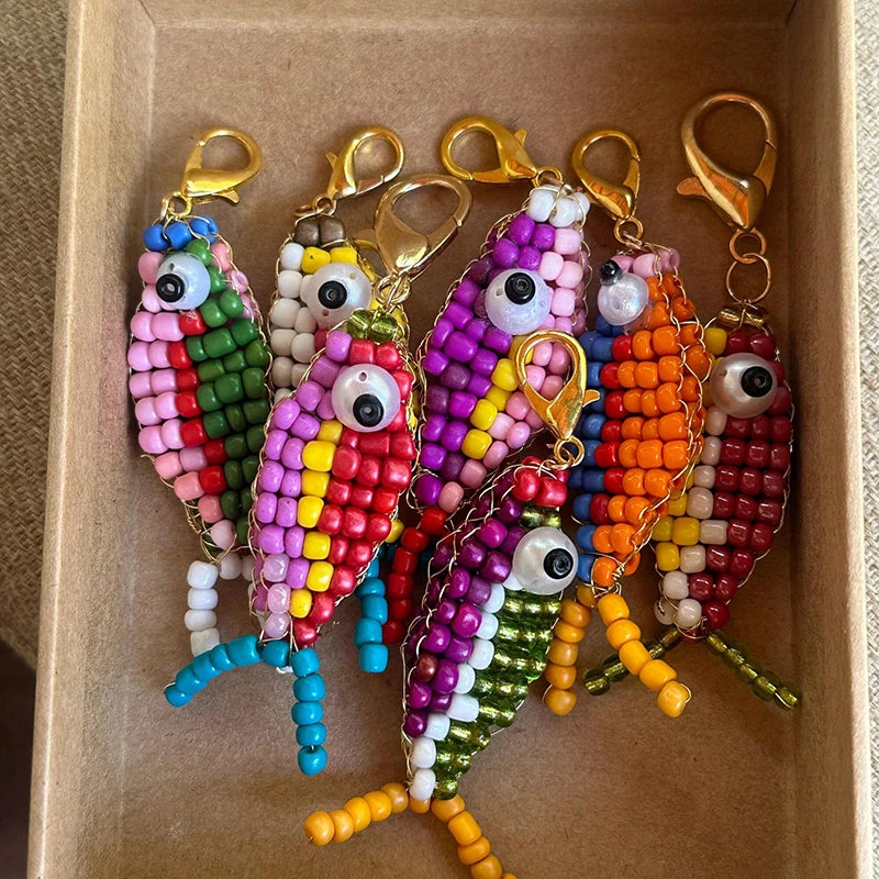 MIG & MIK STYLE™ Colorful Fish Bead Charm Set (10 Pieces)