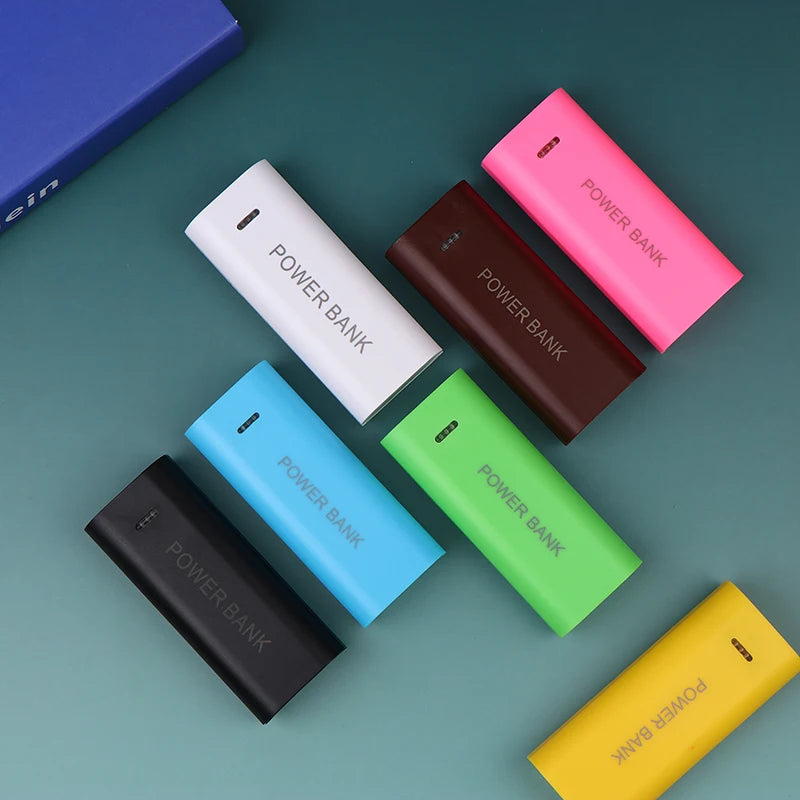 ⭐ Portable Power Bank Case DIY 2Cell 18650 Battery Box For Smart Phone Charge 5V 1A For 18650 Battery With Indicator Light