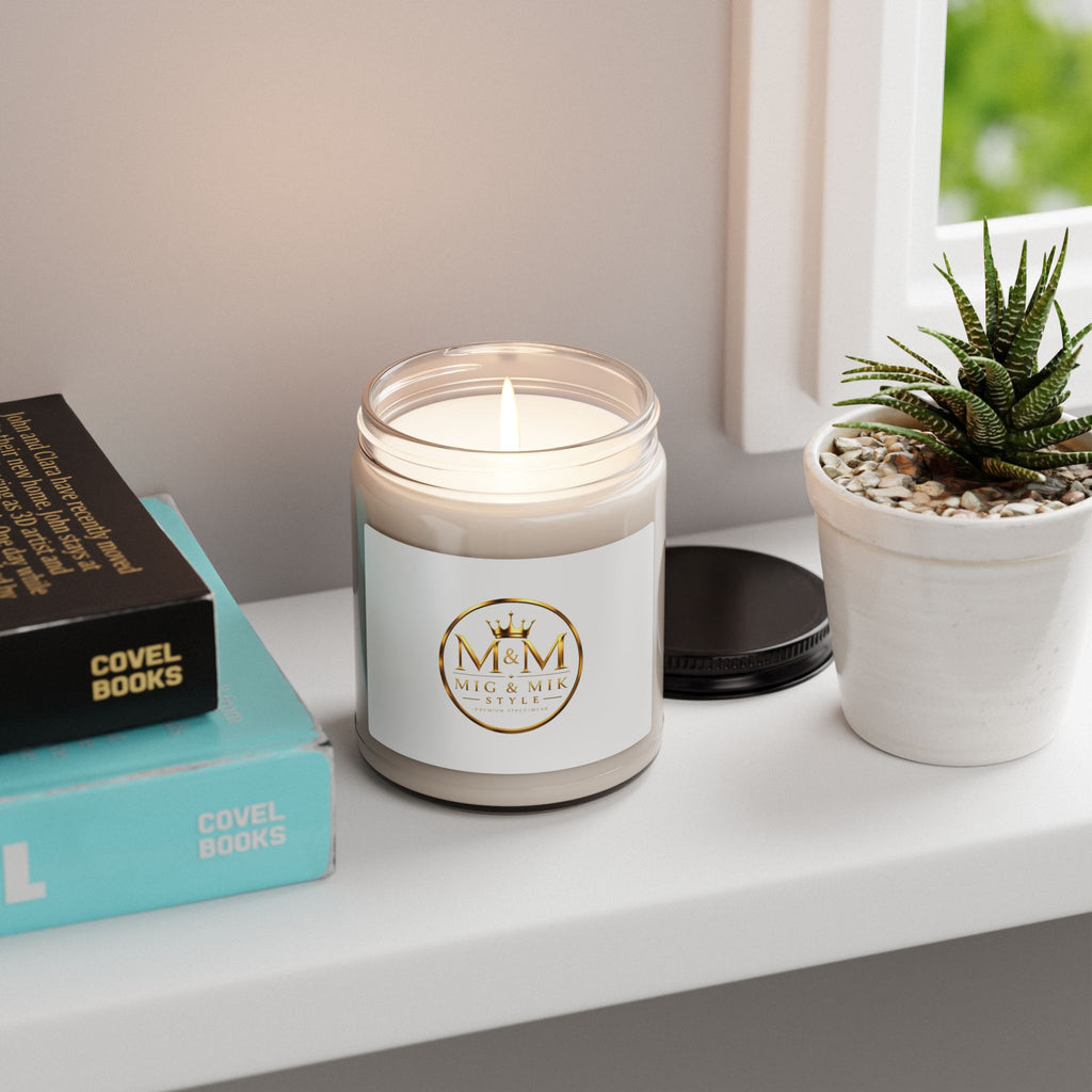 9oz Scented Soy Candle — Luxury M&M Mig & Mik Signature Scent