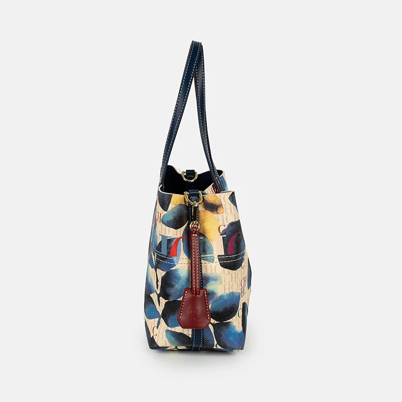 MIG & MIK STYLE™ Multicolor Monogram Tote Bag