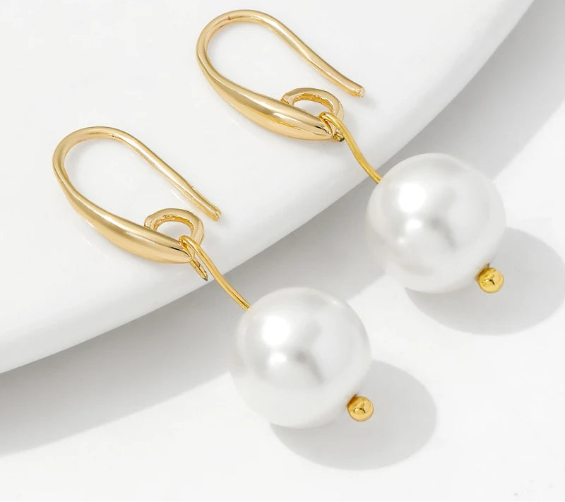 14K Gold Plated Brass Smooth Earring Hook Ear Wire For Earring Making Supplies,DIY Jewelry Making Findings Accessories