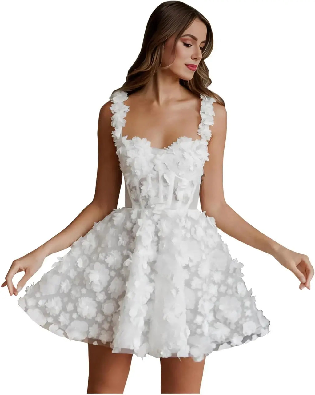 Short Tulle Embroidery Wedding Dresses for Bride Mini Corset Lace Applique Bridal Dress Boho Beach Wedding Gowns Party Dresses