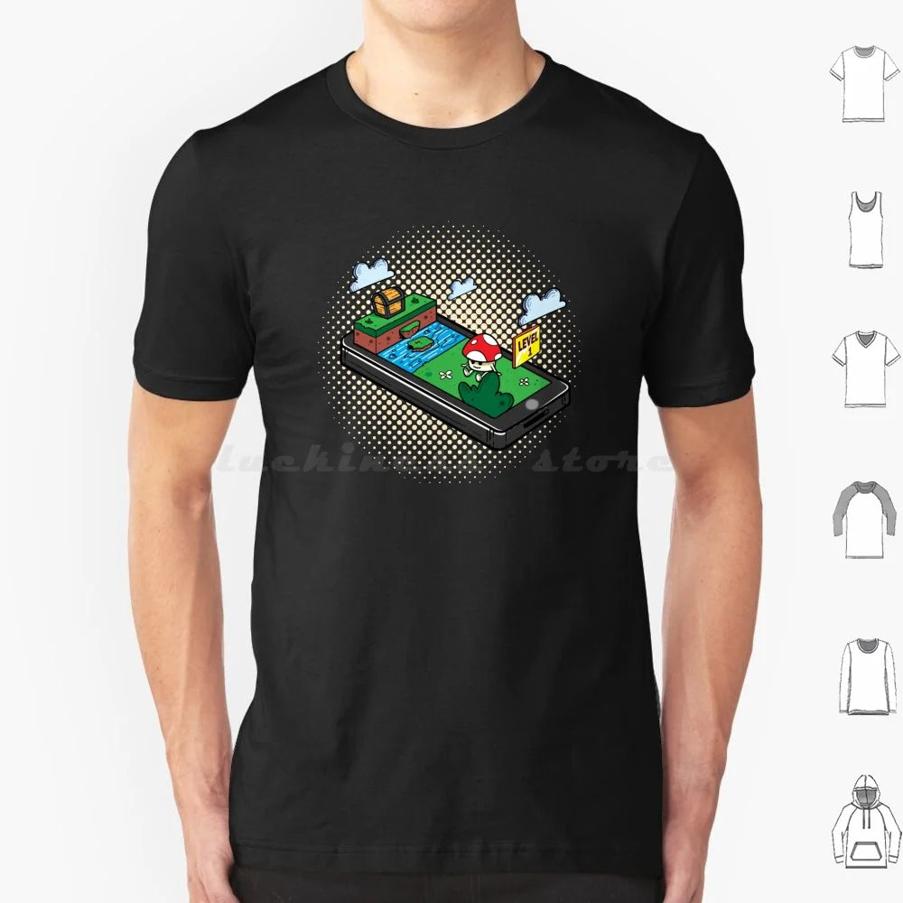 Gaming 3d Gaming T Shirt 6xl Cotton Cool Tee Gaming 3d 3 Dimensional Game Mobile Game Cellphone Entertainment Leisure Pastime