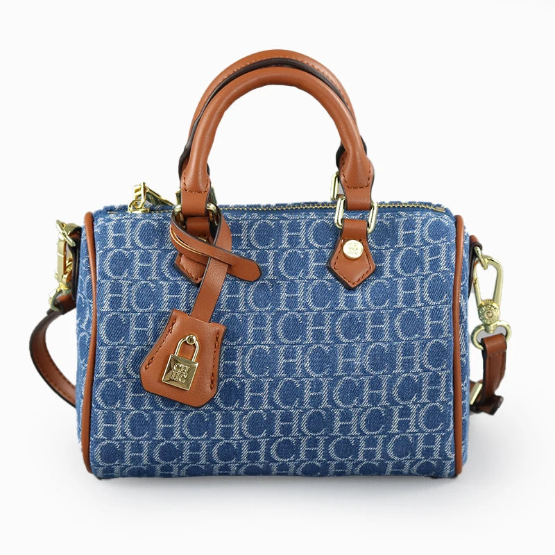 MIG & MIK STYLE™ Vintage Denim Boston Bag