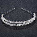 Classic Double Rhinestone Hair Bands Xoxo Holiday Gifts for Friends Bridal Wedding Headpieces Hair Accessories Free Shipping