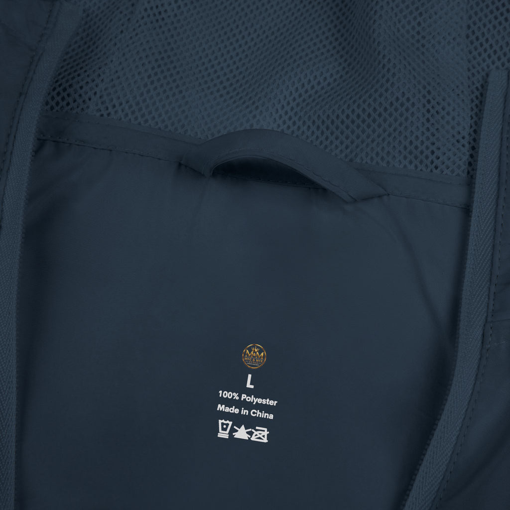 Crown Logo Windbreaker Jacket — White Luxury Monogram Shell