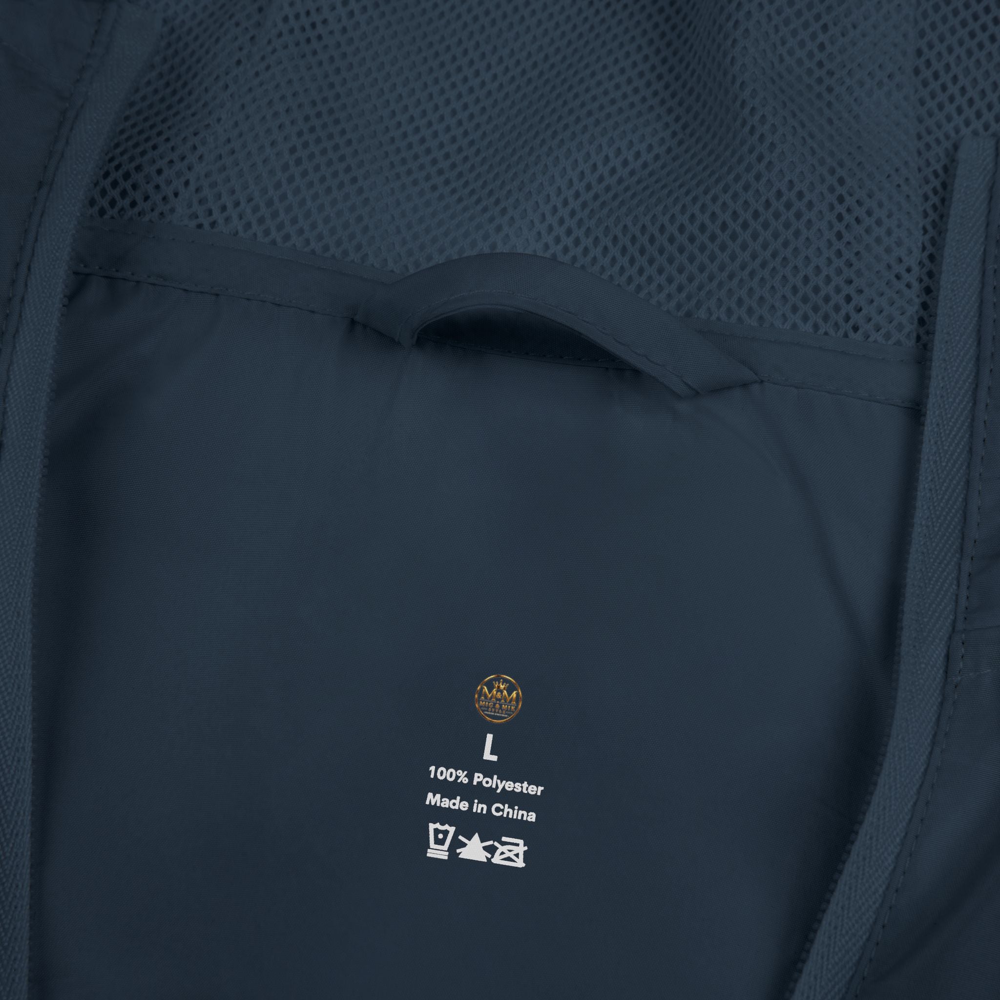 Crown Logo Windbreaker Jacket — White Luxury Monogram Shell