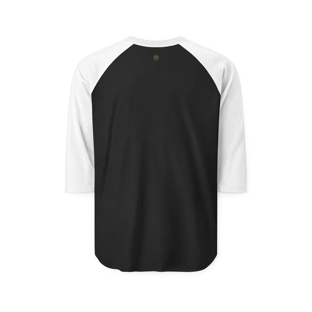 Raglan Shirt — Gold Crown Vintage Emblem Baseball Tee