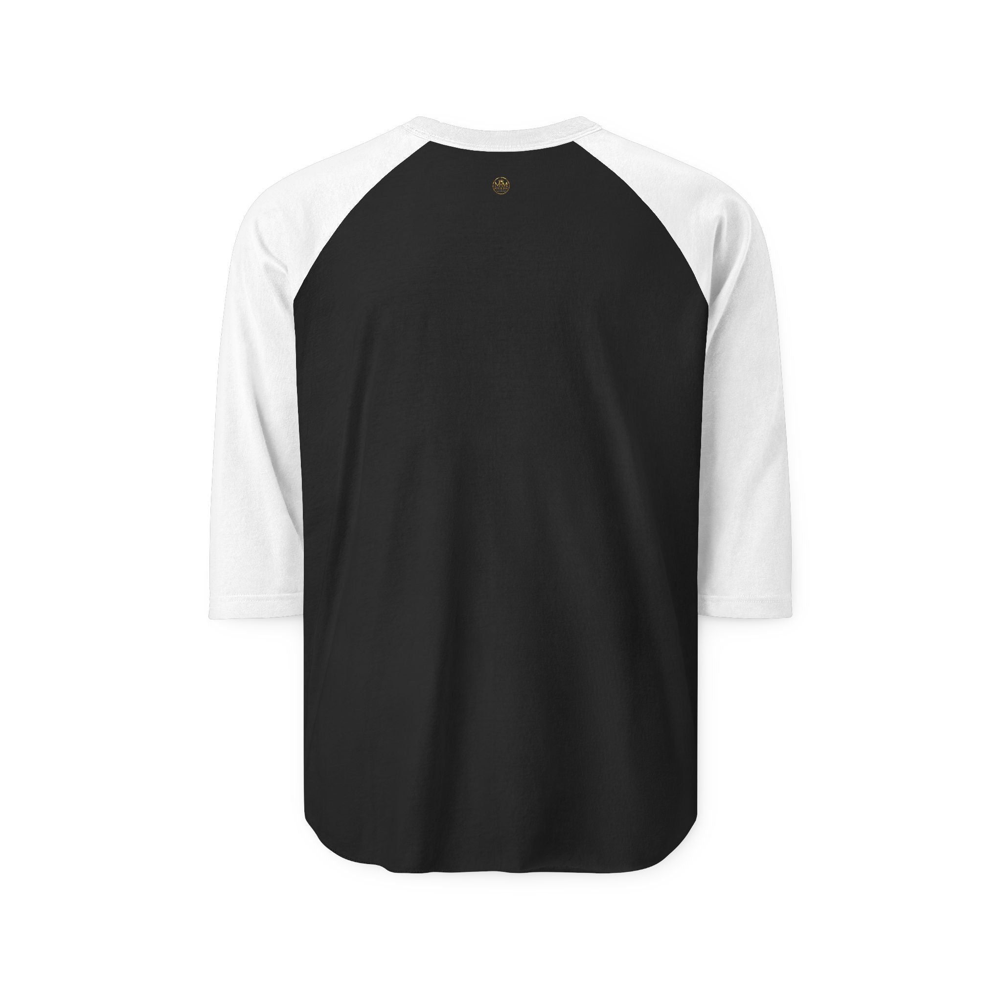 Raglan Shirt — Gold Crown Vintage Emblem Baseball Tee