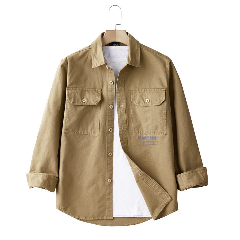 Men's Utility Casual Long Sleeve Shirt — MIG & MIK STYLE™