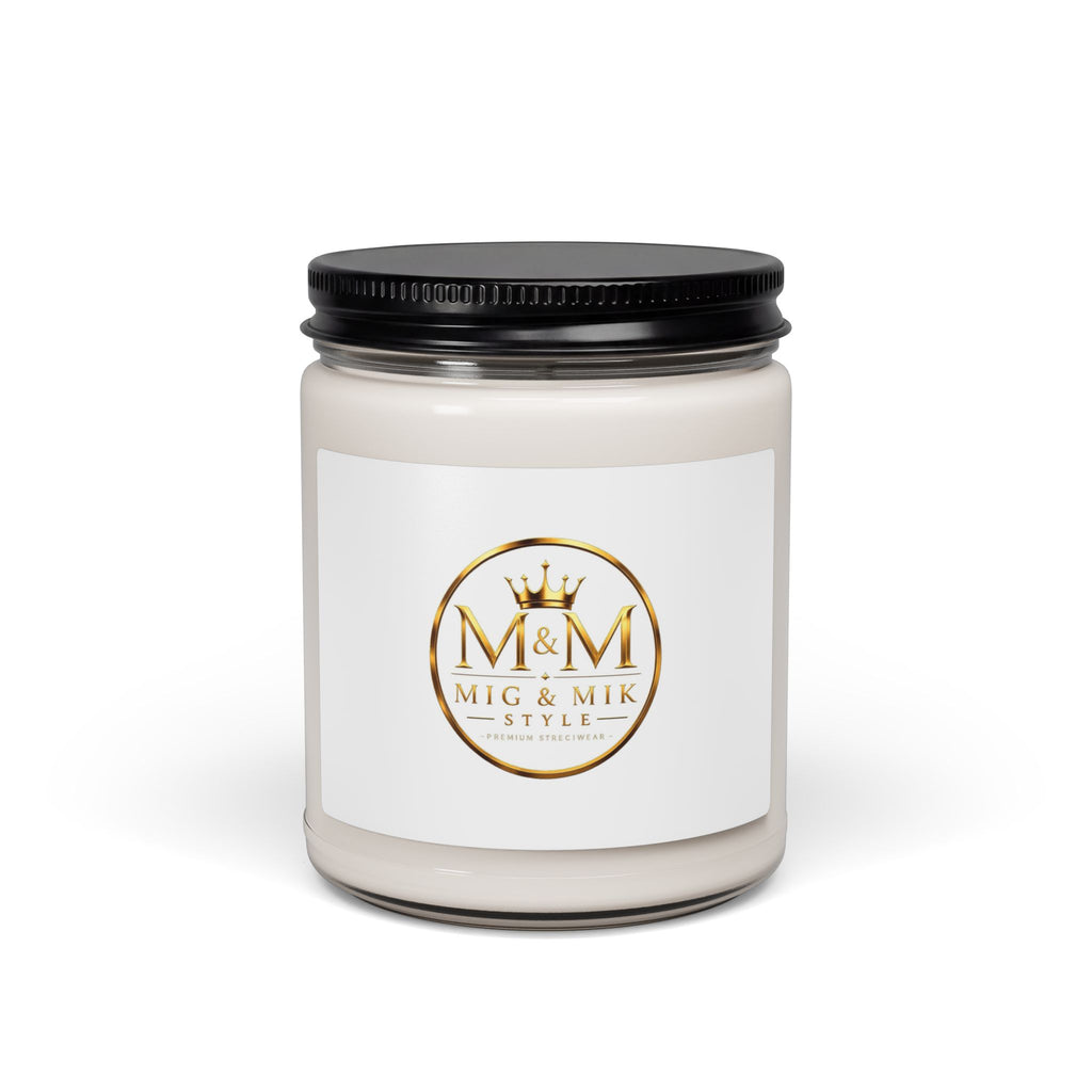 9oz Scented Soy Candle — Luxury M&M Mig & Mik Signature Scent