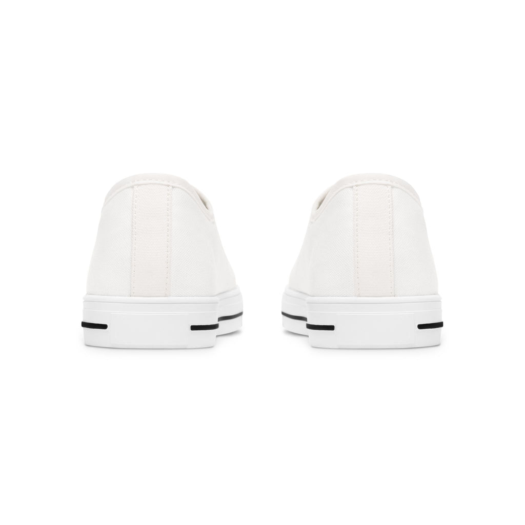 Low Top Sneakers — Elegant Gold Monogram "M&M" Canvas Shoes for Women
