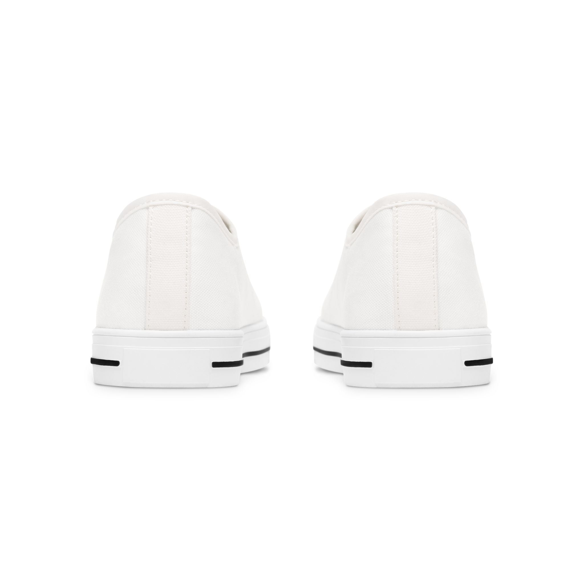 Low Top Sneakers — Elegant Gold Monogram "M&M" Canvas Shoes for Women