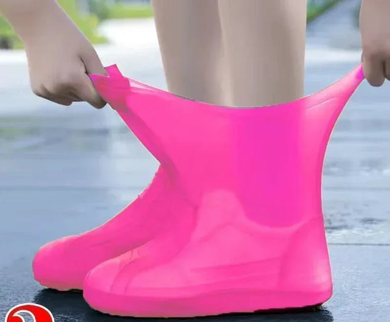 【Hot sales】Waterproof silicone shoe cover protector reusable anti-slip wear-resistant rain shoe cover for outdoor rainy days