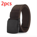 Men's Belt Outdoor Casual Canvas Belt Metal Free Training Nylon Tactical Belt，Versatile For Jeans, Dress，Casual ，For Men Women