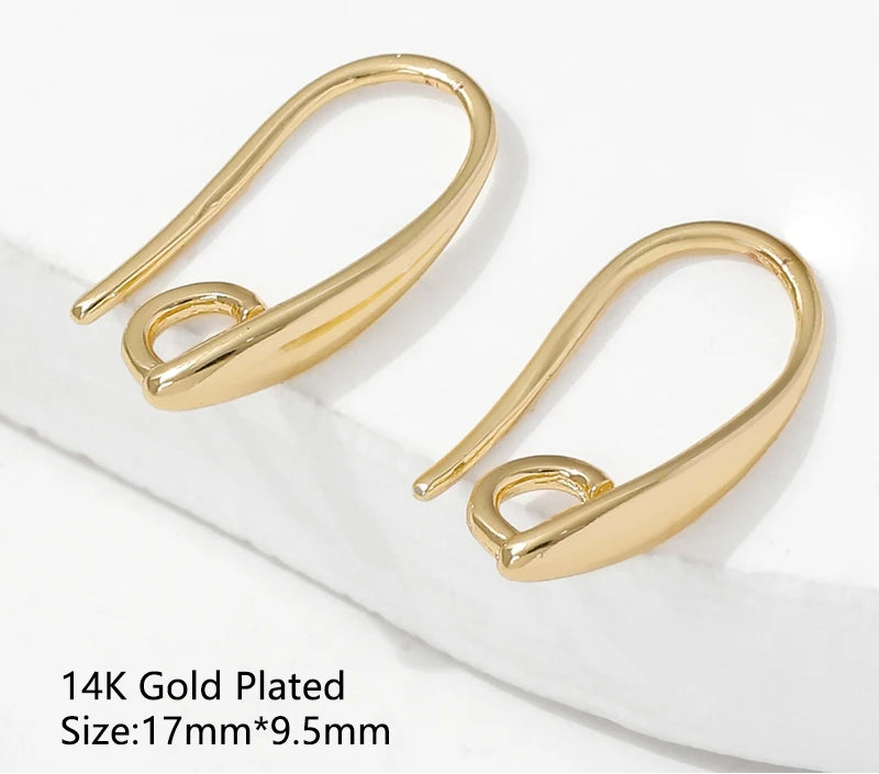 MIG & MIK STYLE™ 14K Gold Plated Brass Earring Hooks