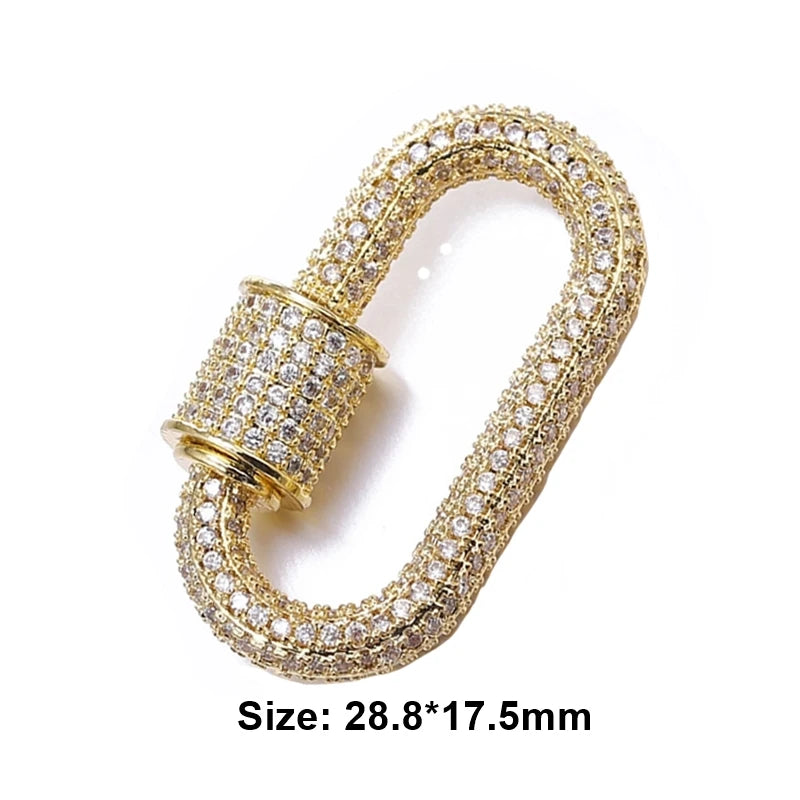 MIG & MIK STYLE™ Luxury Pavé Zircon Carabiner Clasp