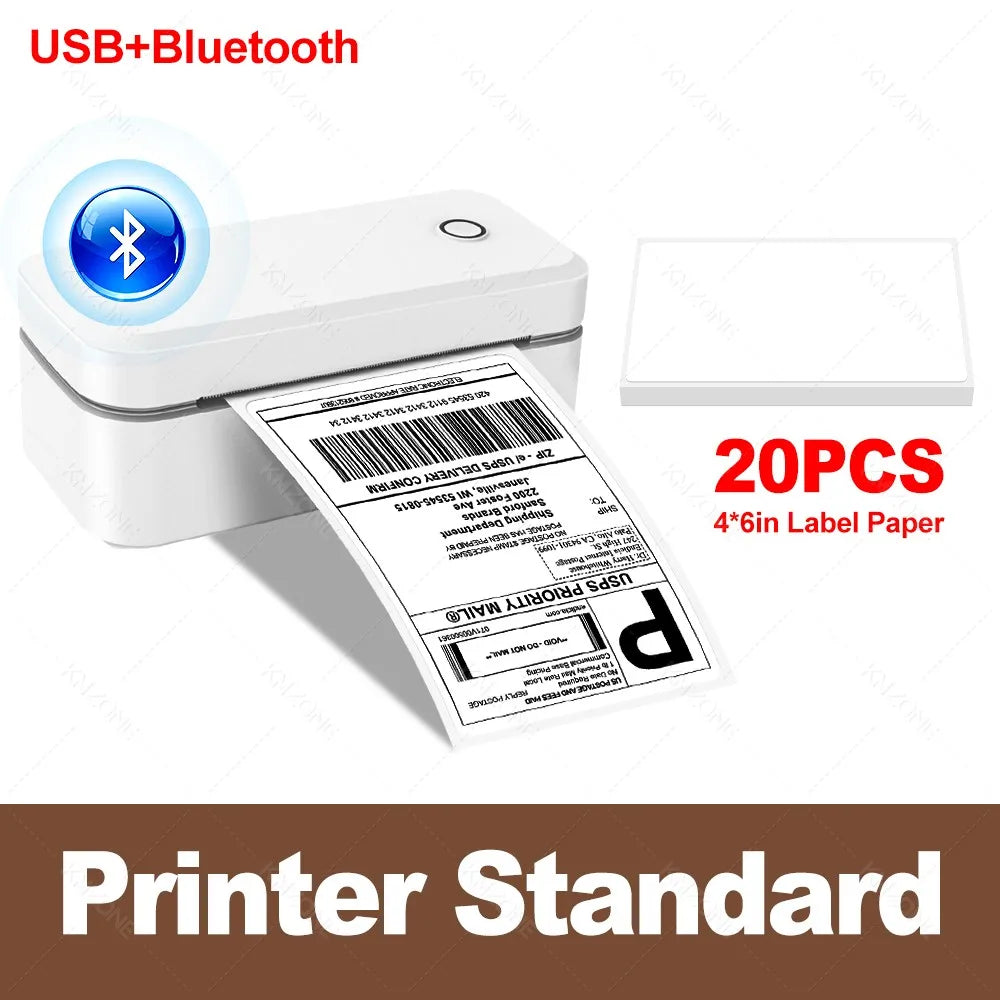 Marklife X4 Bluetooth Thermal Label Printer Small Shipping Label Printer 4X6inch Compatible with iPhone Android Mac Window