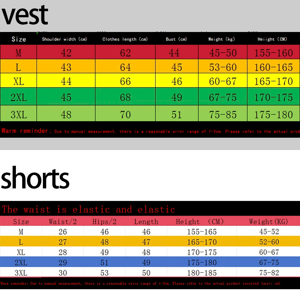Men's Tank Top Sets 2026 Summer Quick drying men's suits running seaside beach Breathable oversize sports sweatshirt set