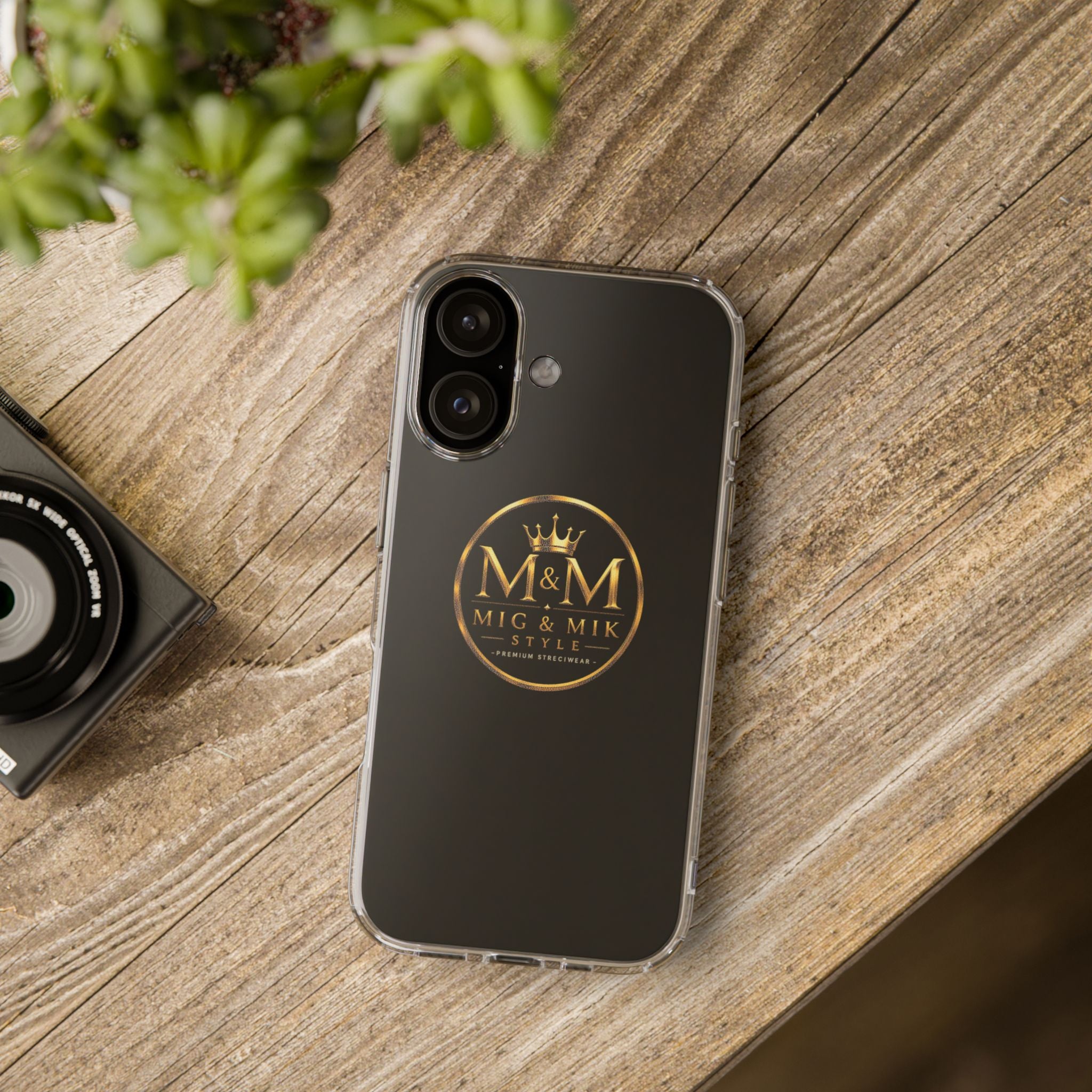 MIG & MIK STYLE Luxury Gold Logo Phone Case