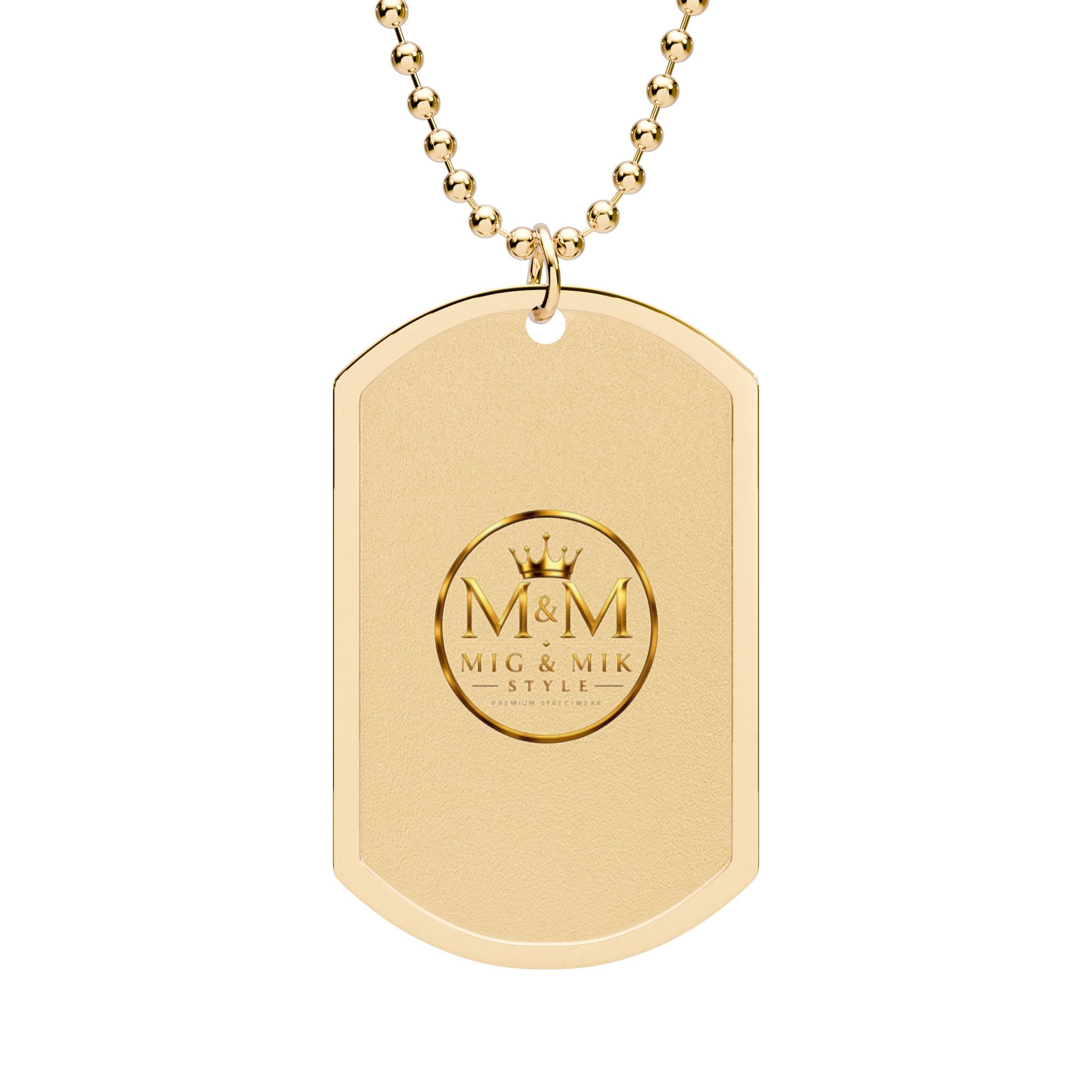 MIG & MIK STYLE Premium Dog Tag  Necklace