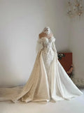 MIG & MIK STYLE™ Luxury Detachable Off-Shoulder Mermaid Wedding Gown