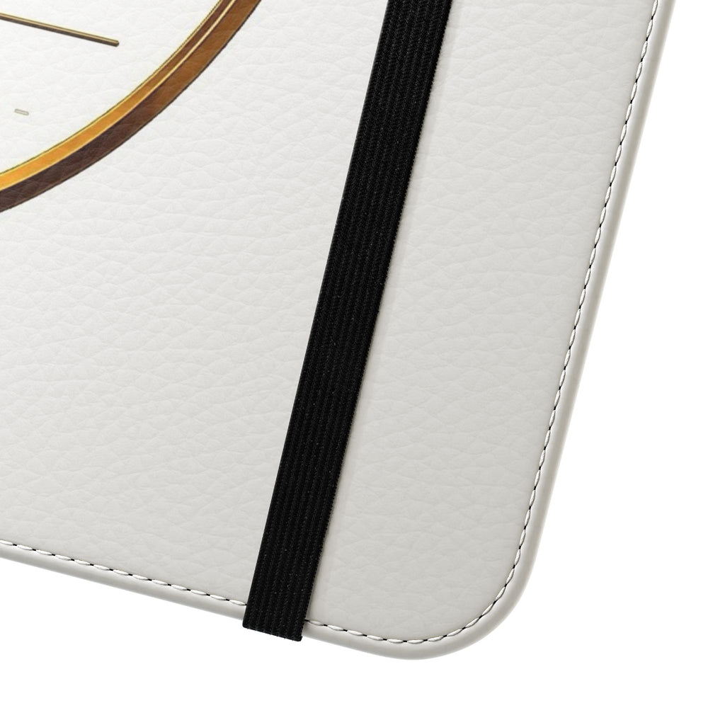 M&M Gold Crest Flip Phone Case — Luxury Wallet Flip Case with Card Slots