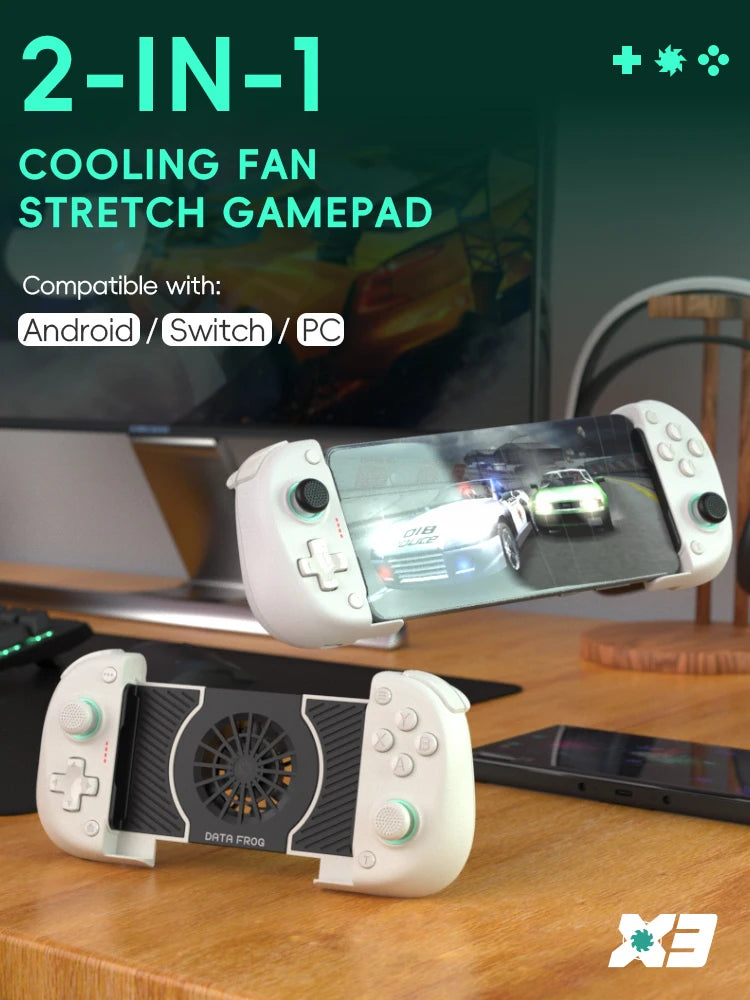 DATA FROG X3 Wireless Game Controller For Android Phone For Samsung Galaxy For PUBG Mobile For Switch / Switch OLED
